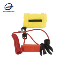 Outboard Engine Stop Key With Whistle Wrist Strap For Boat
